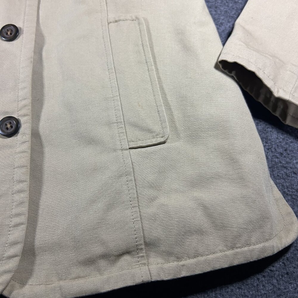 Vintage Barn Coat Jacket Women Size S Beige Corduroy Collar Chore Streetwear See - Picture 11 of 15